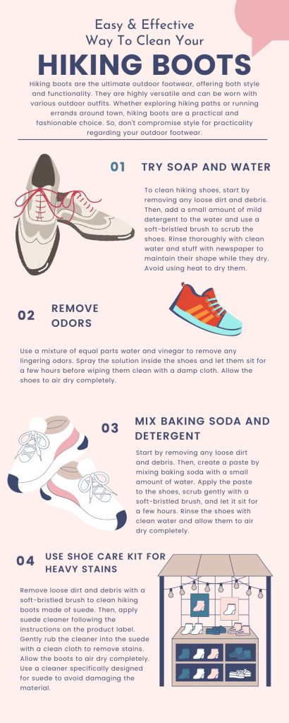 how to clean hiking boots