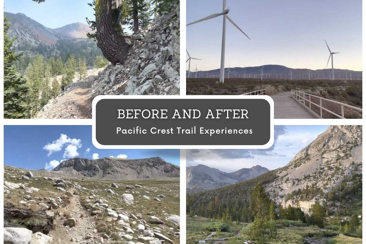 Before and After Pacific Crest Trail