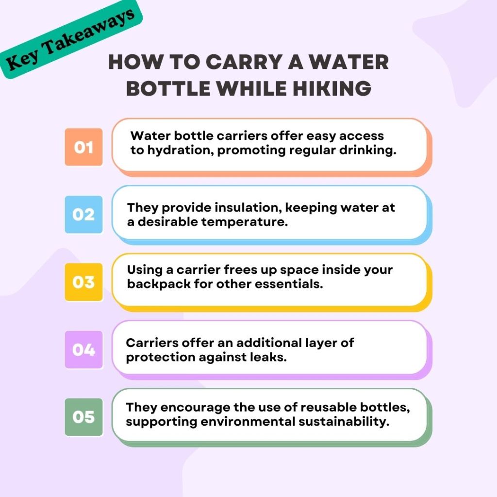 solution for carrying a water bottle