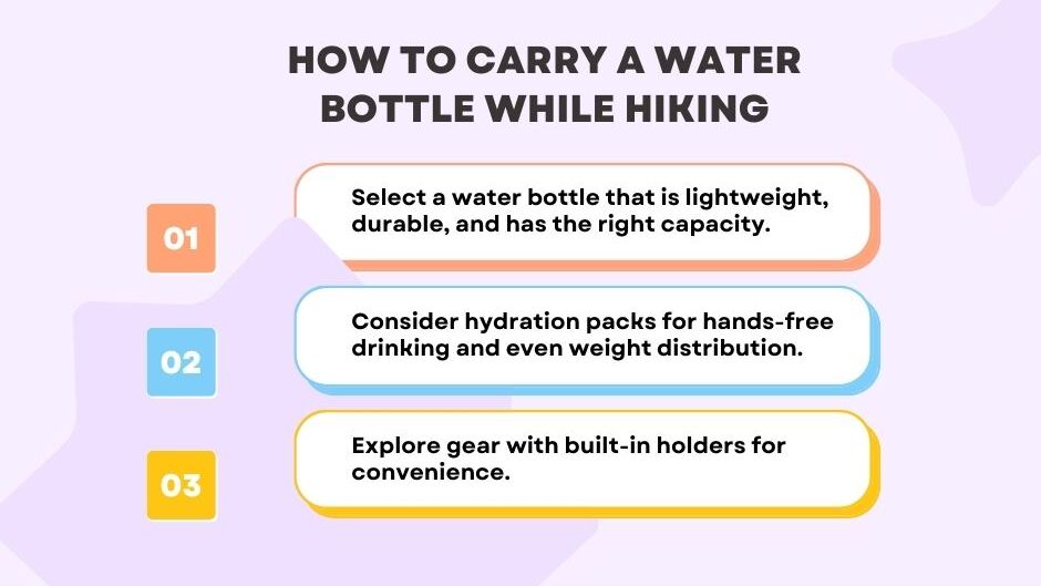 best way to carry a water bottle while hiking